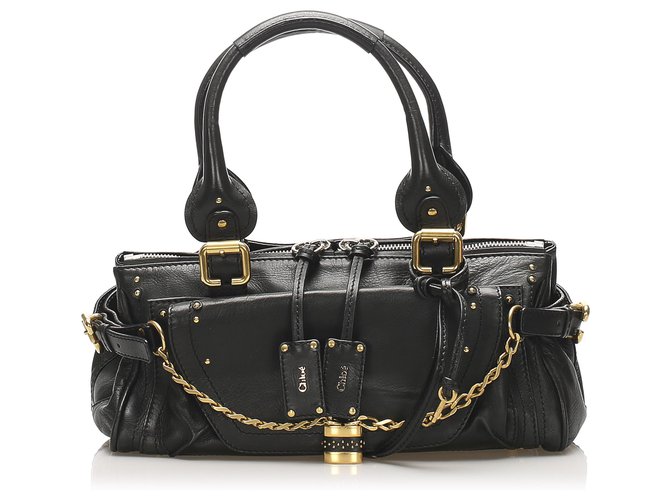 バッグ Chloe Paddington Leather Hand Bag black Chloé Paddington Bag – Another Life NY