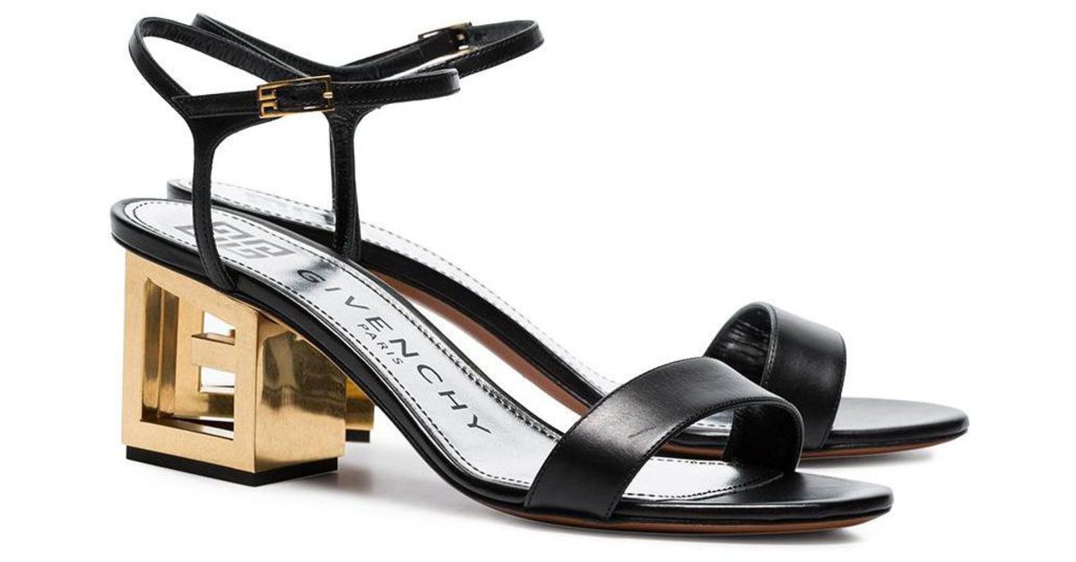 Givenchy triangle leather online sandals