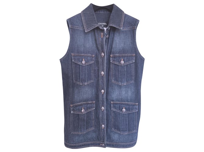 Chanel NEW Paris-Dallas denim jacket Dark blue ref.259079