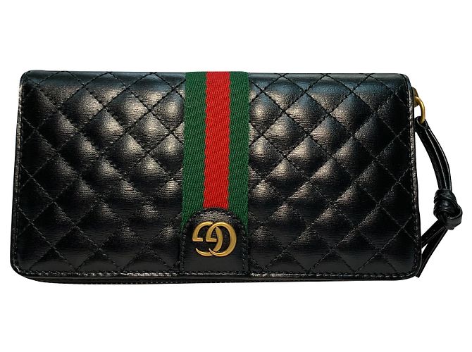Gucci Ophidia zip around wallet Black 