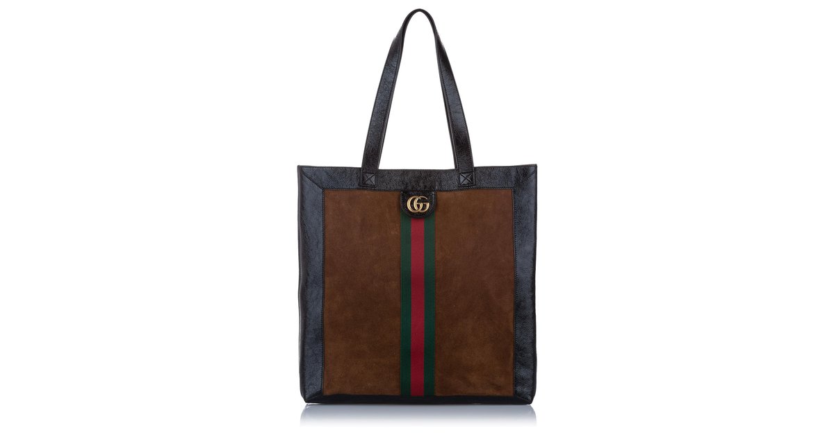 Gucci ophidia suede tote online