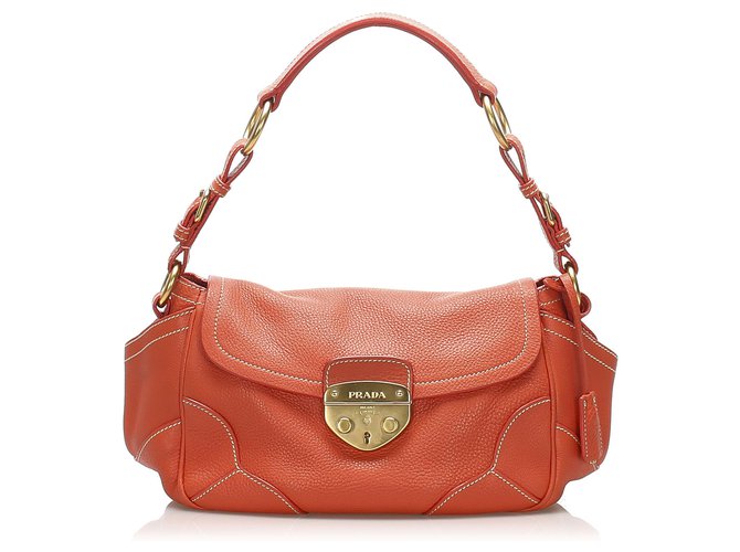 バッグ PRADA sound lock hand bag mini leather Prada Sound Lock