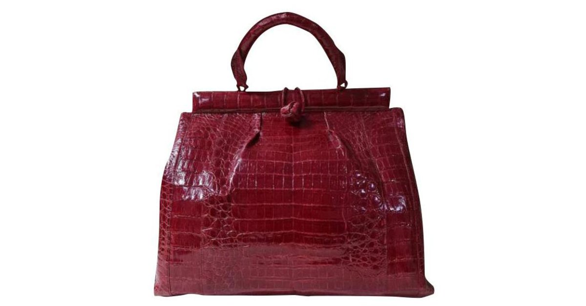 Nancy Gonzalez Women's Resort 2020 Crocodile Knot Lady Bag