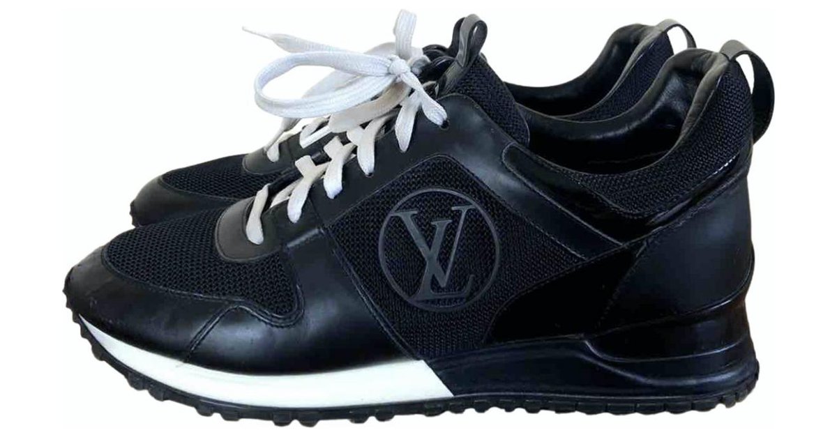Run away leather trainers Louis Vuitton Black size 37 EU in Leather -  26330227