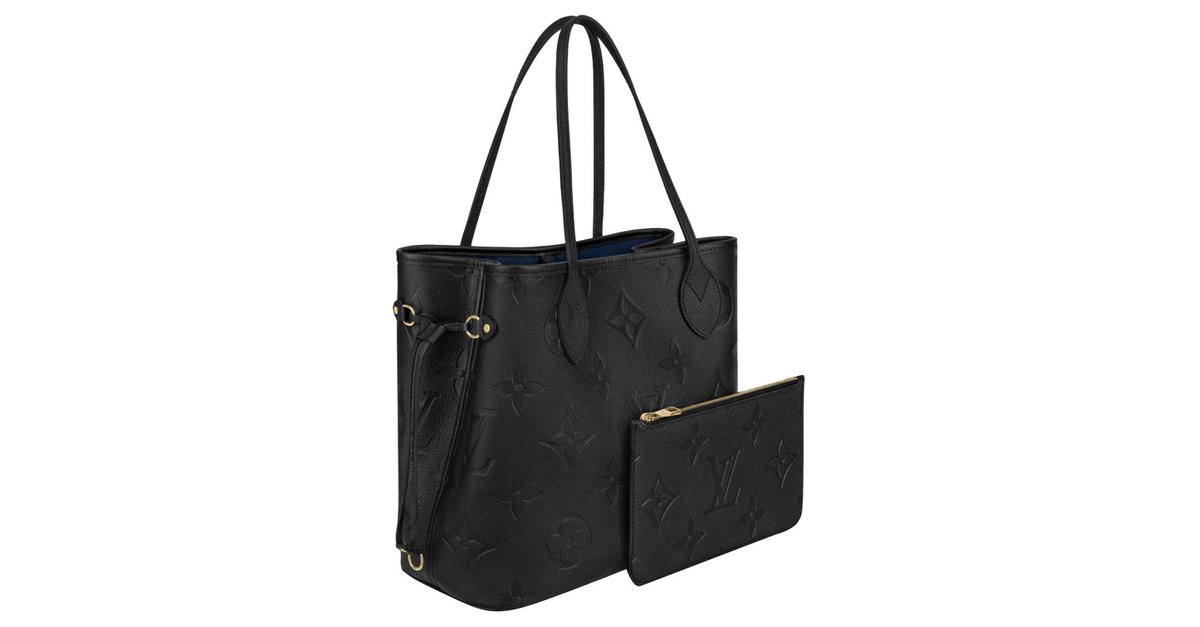 Louis Vuitton LV Neverfull Empreinte Black Leather ref.266362 - Joli Closet