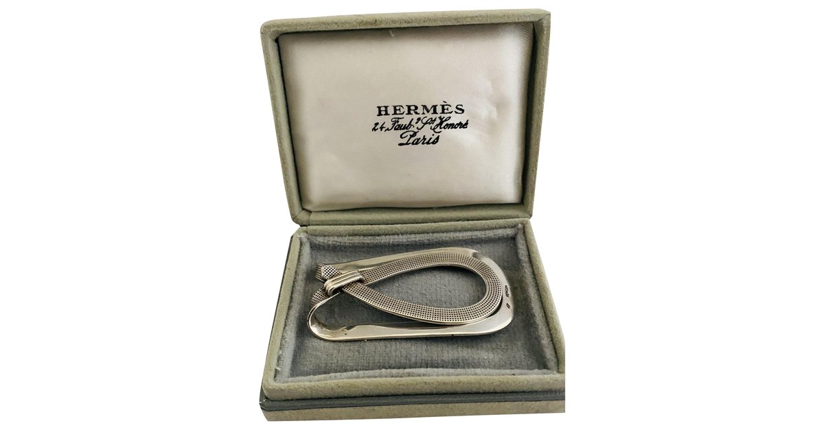 Hermès Money clip Silvery Silver ref.266375 - Joli Closet