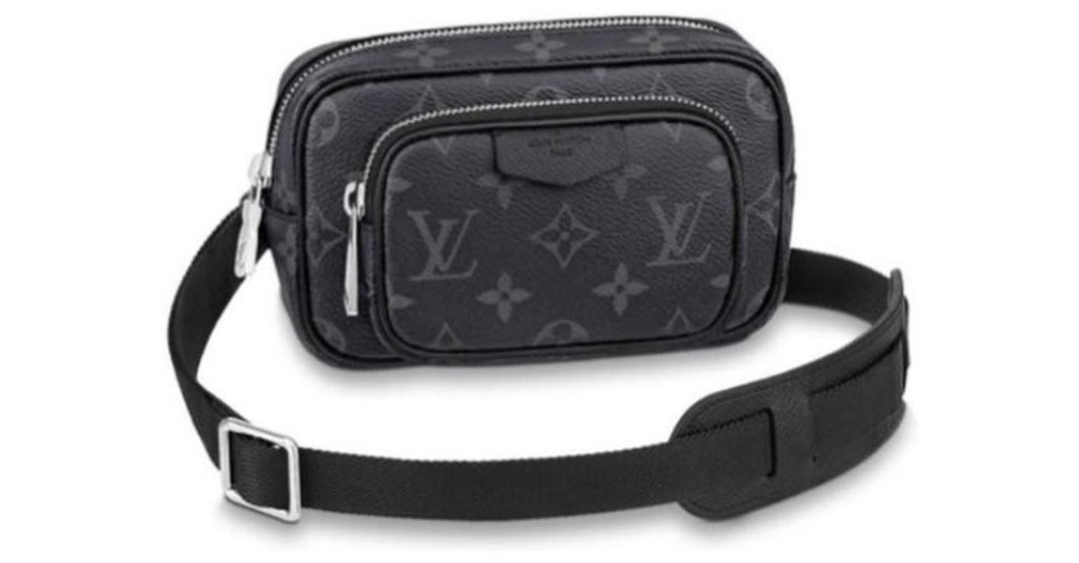 Louis Vuitton LV Outdoor Pouch Black Leather ref.267558 - Joli Closet