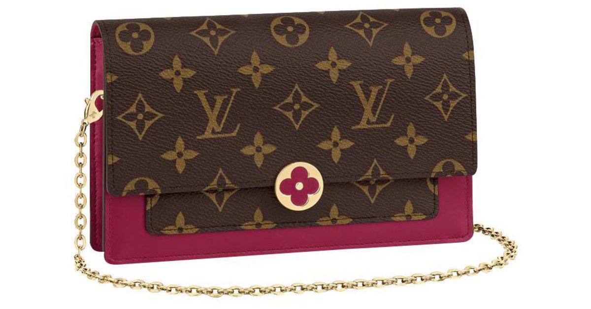 Louis Vuitton Cartera LV con cadena IVY Beige Cuero ref.881216 - Joli Closet