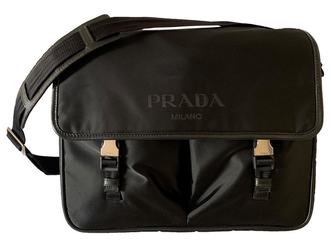 Prada Nylon messanger bag Black Joli Closet