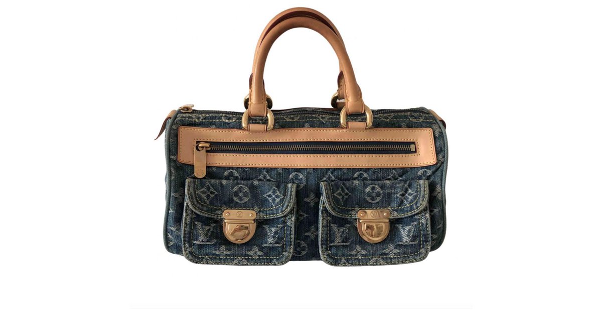 Louis Vuitton Neo Speedy Blue Denim ref.269291 - Joli Closet