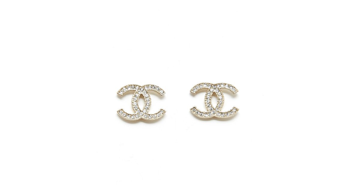 Chanel Earrings Golden Metal ref.270030