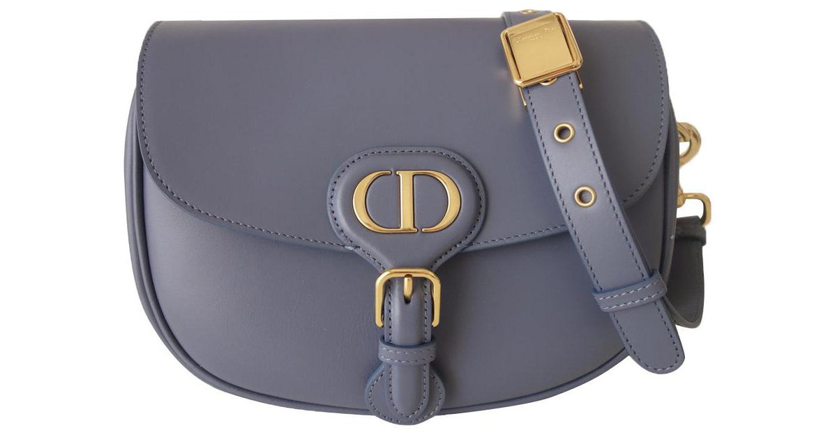 Denim blue Dior Bobby bag Leather ref.270757 - Joli Closet