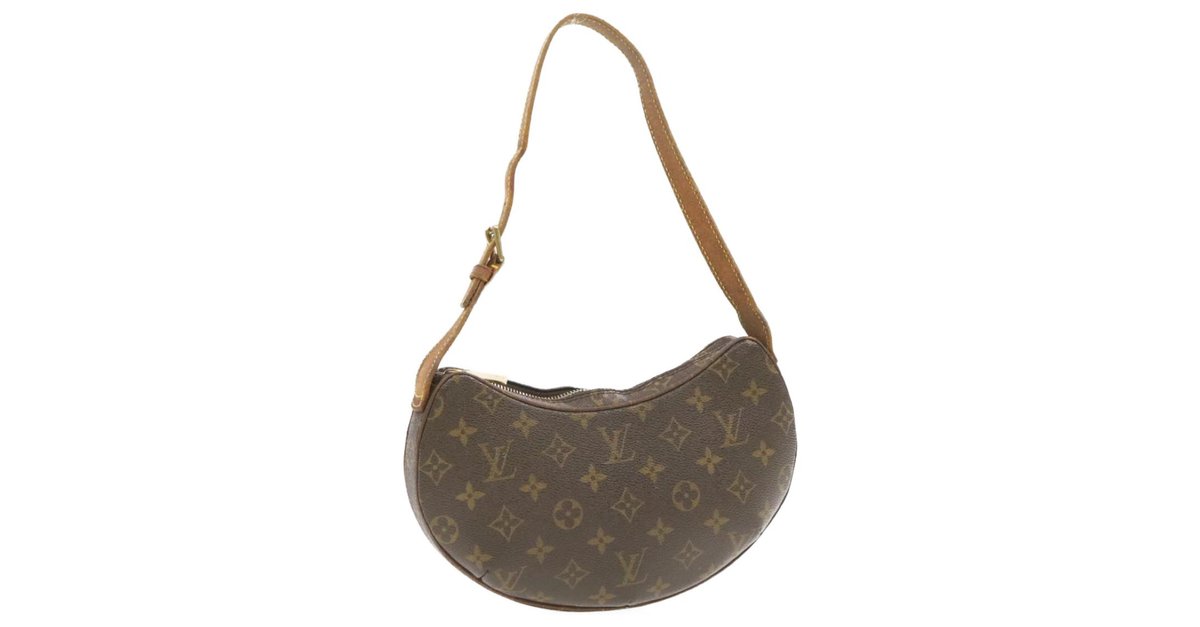 LOUIS VUITTON Monogram Pochette Croissant Shoulder Bag M51510 LV Auth 24719  Cloth ref.372106 - Joli Closet