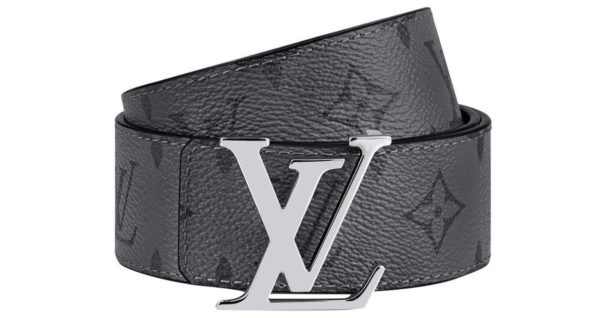 Louis Vuitton LV Pin Bracelet Grey Monogram Eclipse. Size 21