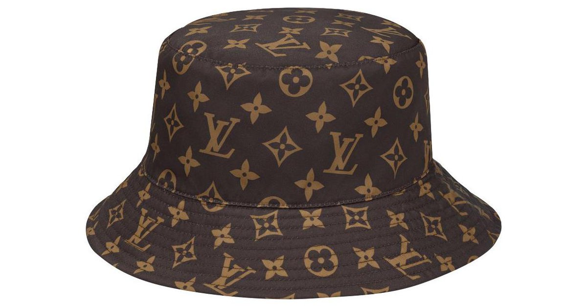 Louis Vuitton Brown Monogram Reversible Bob Hat