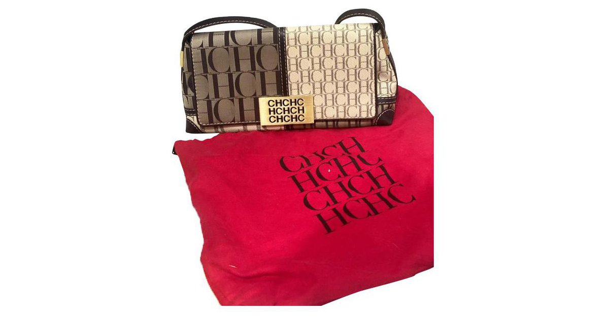 Carolina Herrera shopping bag Multiple colors Leather Cloth ref.563064 -  Joli Closet