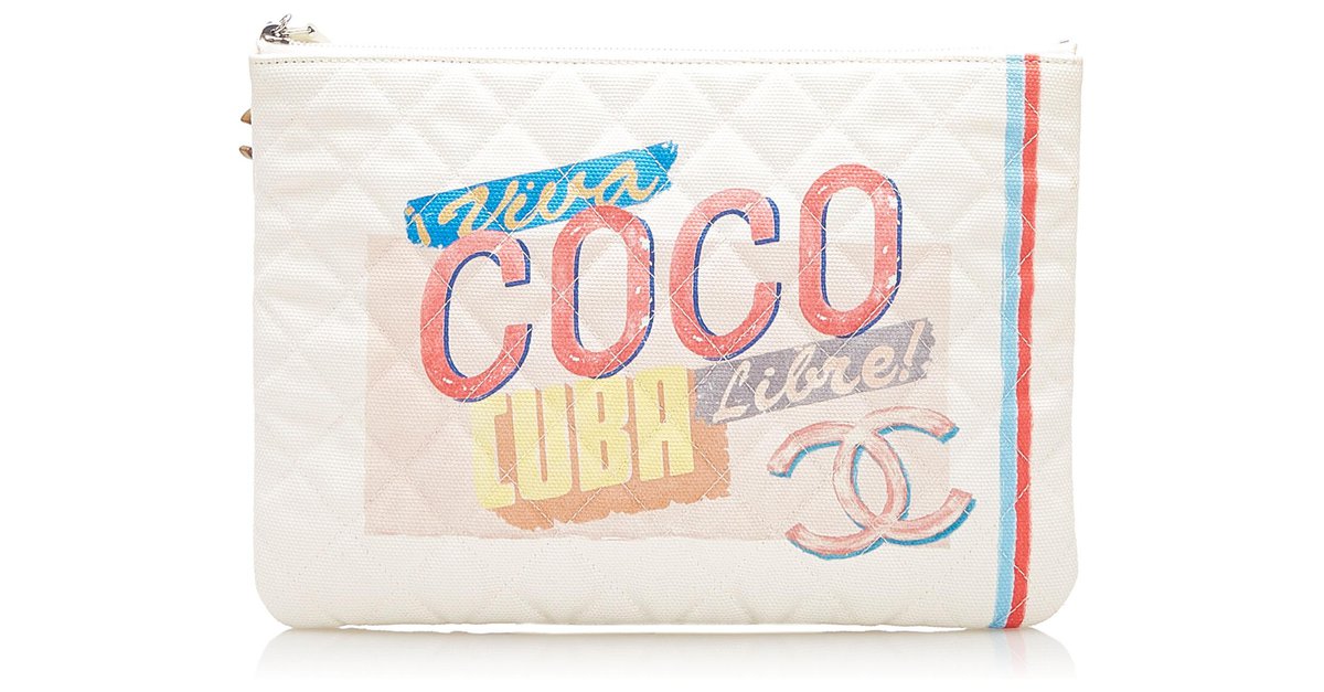 Chanel Coco Cuba Lible Clutch Canvas – STYLISHTOP