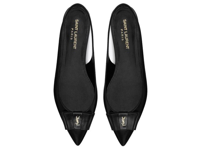 Shoes Anais Ysl Saint Laurent ANAÏS SLINGBACK FLATS IN SMOOTH AND