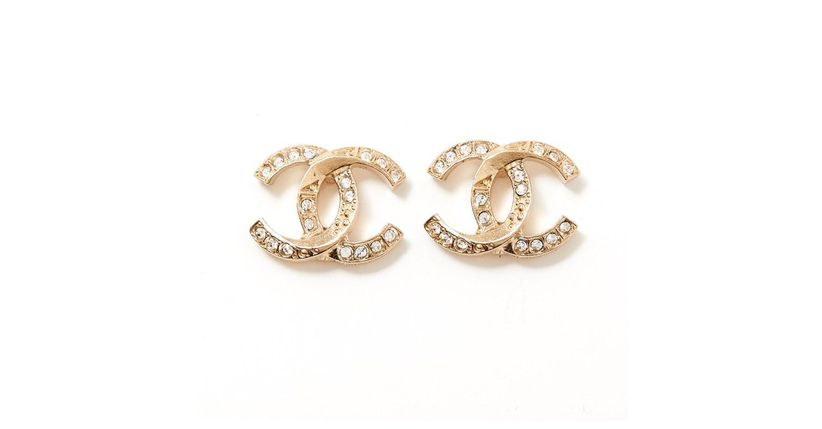 Cc earrings Chanel Gold in Metal - 37242195