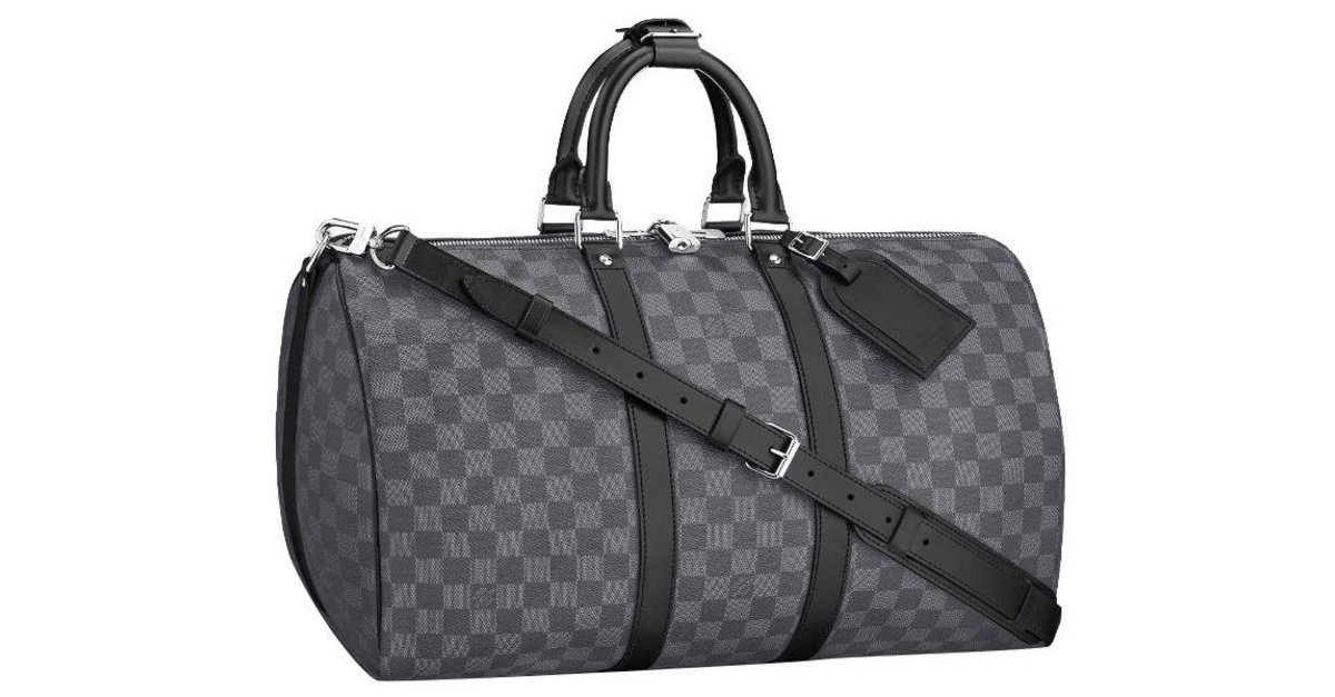 Louis Vuitton Cartera vestible LV Alpha Gris Cuero ref.232950