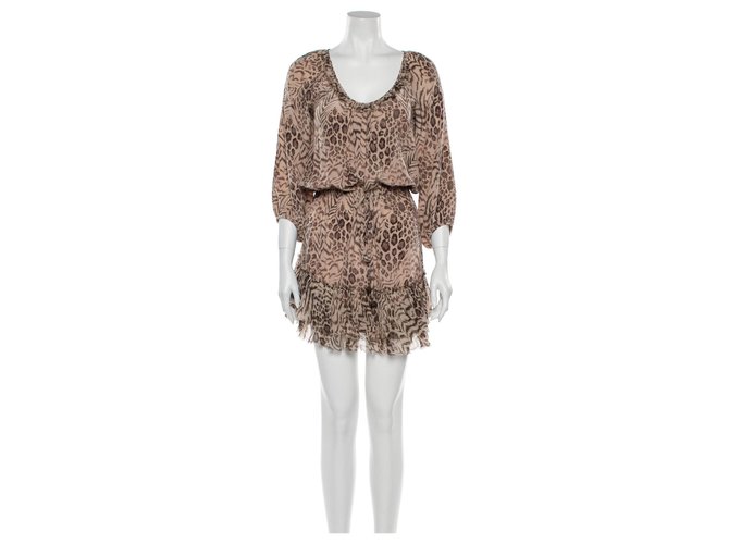 Rebecca Taylor Silk animal print dress Leopard print