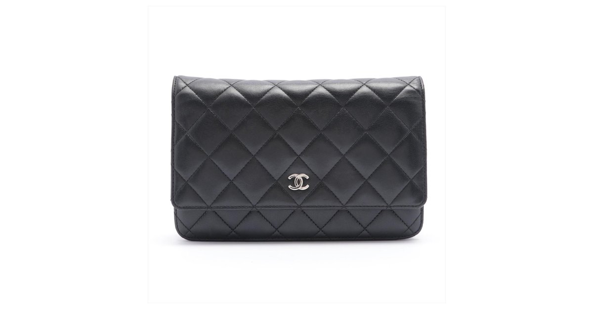 Chanel Wallet on Chain Black Leather ref.285946 - Joli Closet