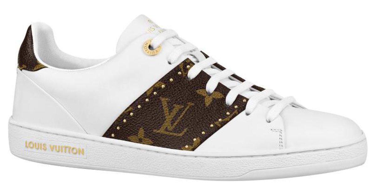 Frontrow leather trainers Louis Vuitton White size 35 EU in Leather -  36718978