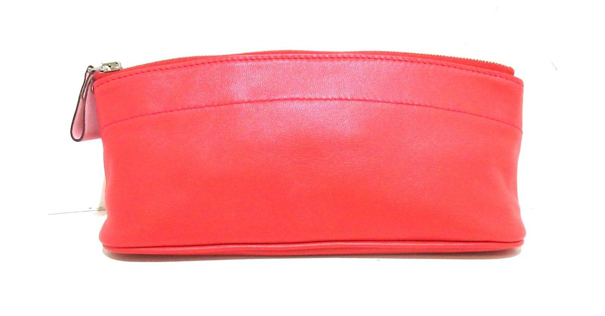 Hermès Hermes, Braided pencil Red Leather ref.1003376 - Joli Closet
