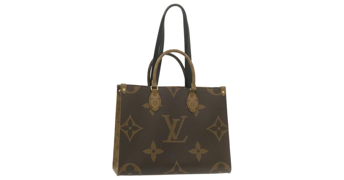 Auth Louis Vuitton 2way Bag Monogram Giant On The Go GM M44576
