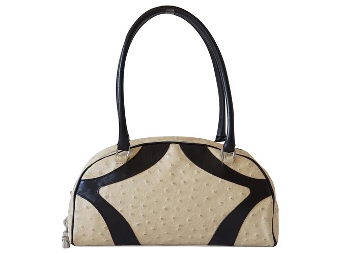 Leather Purse Prada Bowling Bag 2000 Vothe Archive SS2000