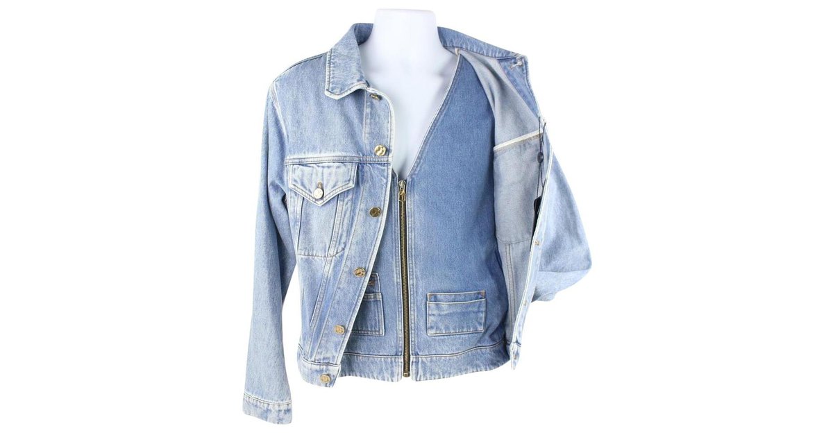 Louis Vuitton Landebahn Virgil Abloh ss19 Louis XIX Jeansjacke John  ref.289826 - Joli Closet