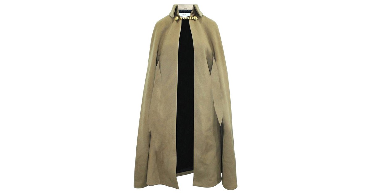 Celine Daoust Celine Cashmere cape coat FR34 Beige ref.291032 Joli Closet