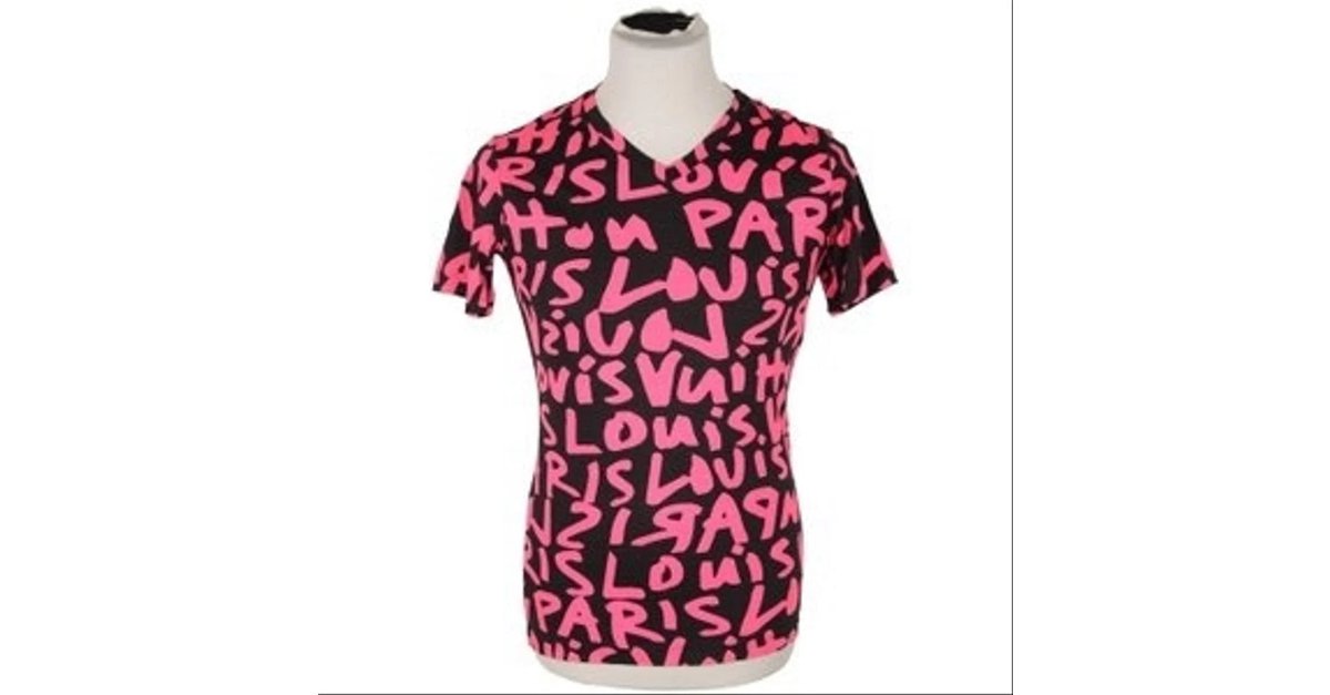 Louis Vuitton Stephen Sprouse Hot Pink Graffiti T-Short Fuchsia 5lv615