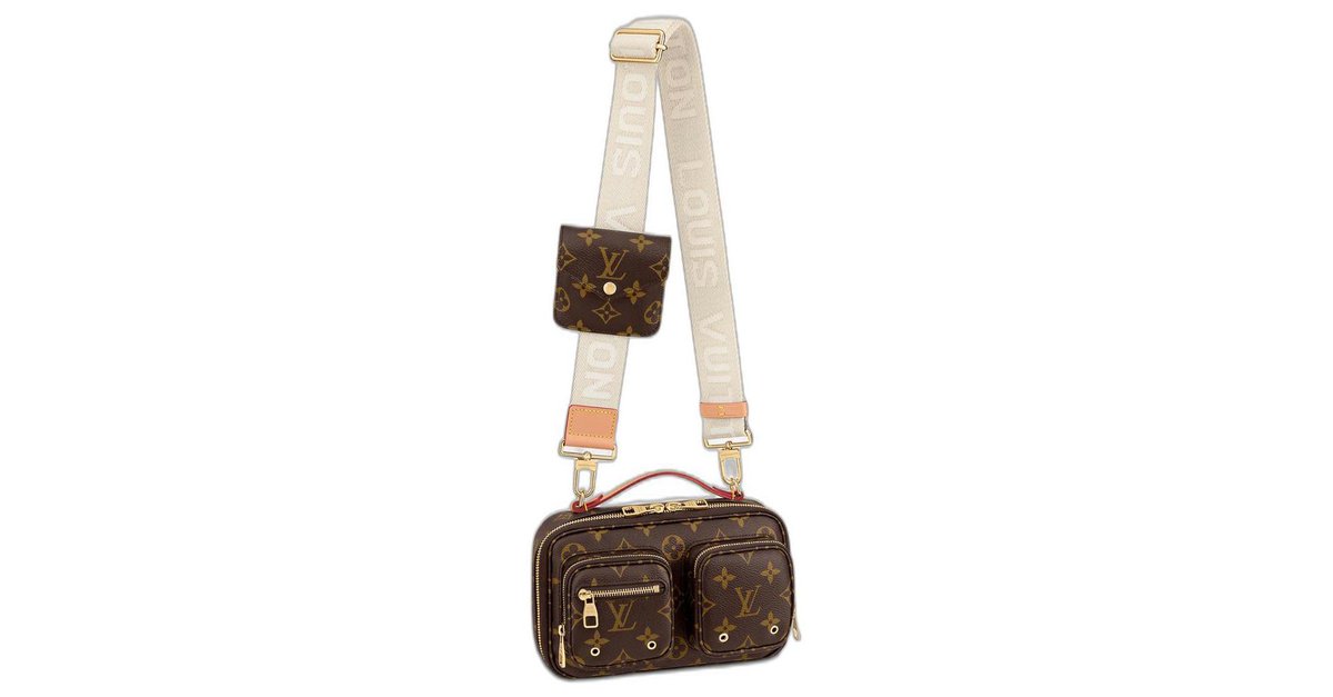 Eden leather crossbody bag Louis Vuitton Brown in Leather - 31320683