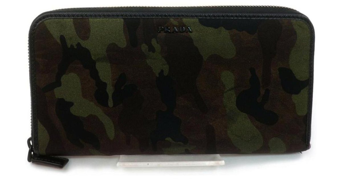 Prada camouflage wallet hotsell