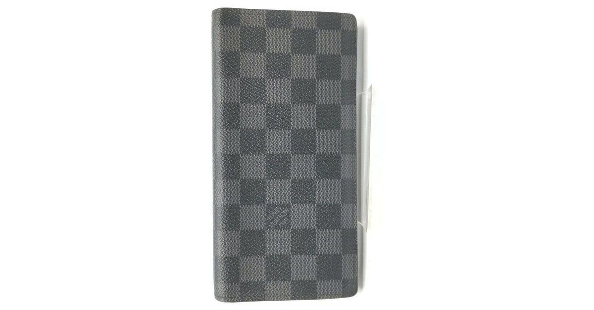 Louis Vuitton Damier Graphite Portefeuille Brazza Long Wallet