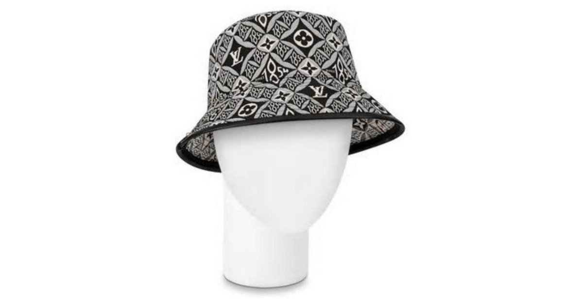 Louis Vuitton Bucket Hat M Size Monogram Nylon Made in Italy Rare Limited  8304AK 