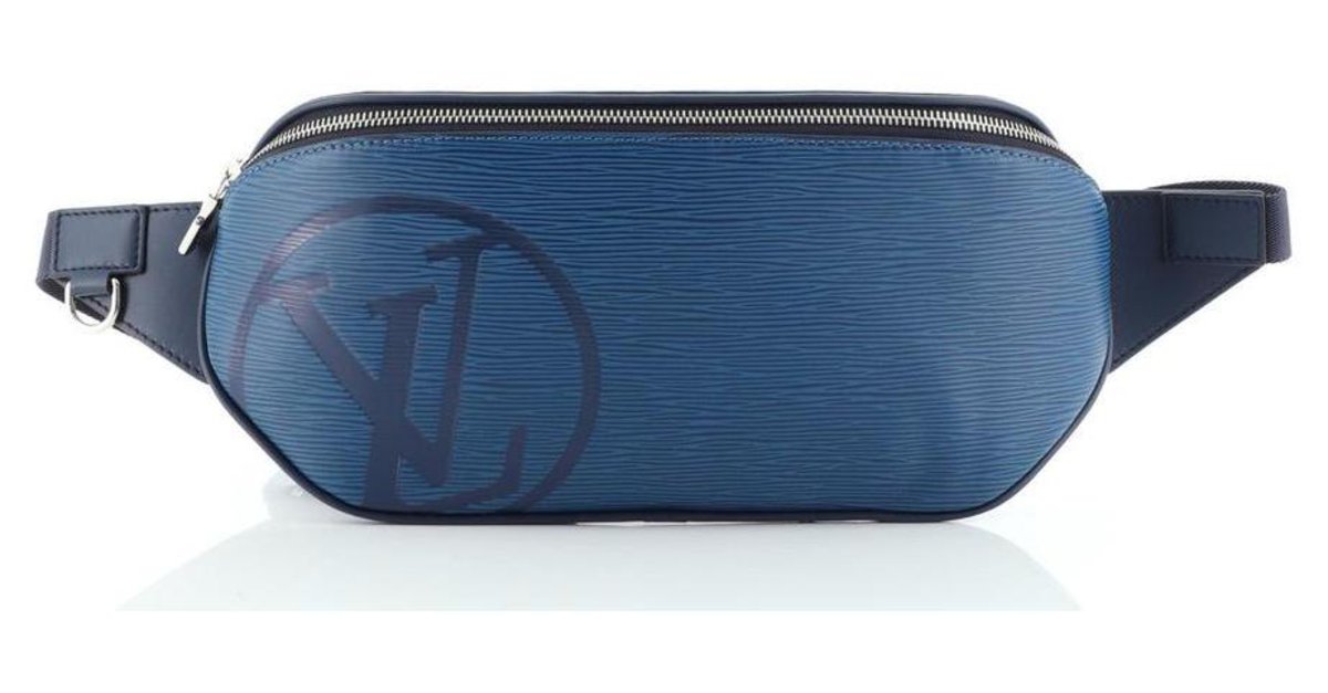 Louis Vuitton Circle Logo Bum Bag Initials Blue Epi Leather ref.294319 -  Joli Closet