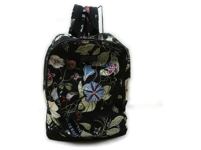 Gucci Canvas D-Active Flora Floral Knight Backpack Black ref  display picture 3