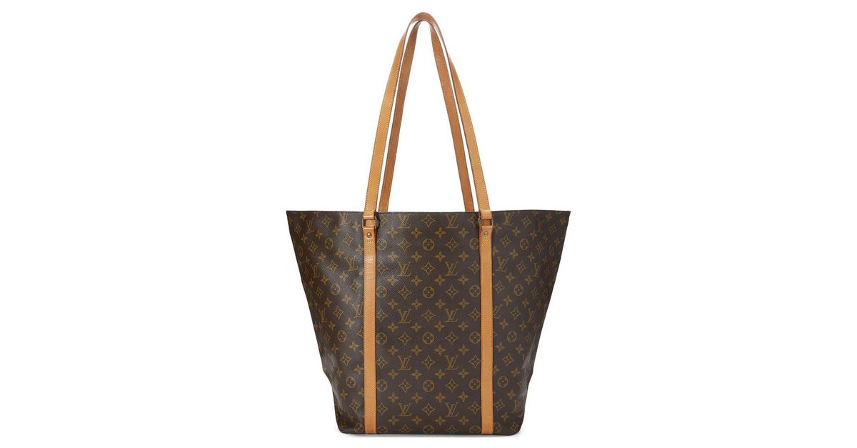 Louis Vuitton XL Monogram Sac Shopping GM Tote bag Leather ref.297569 -  Joli Closet