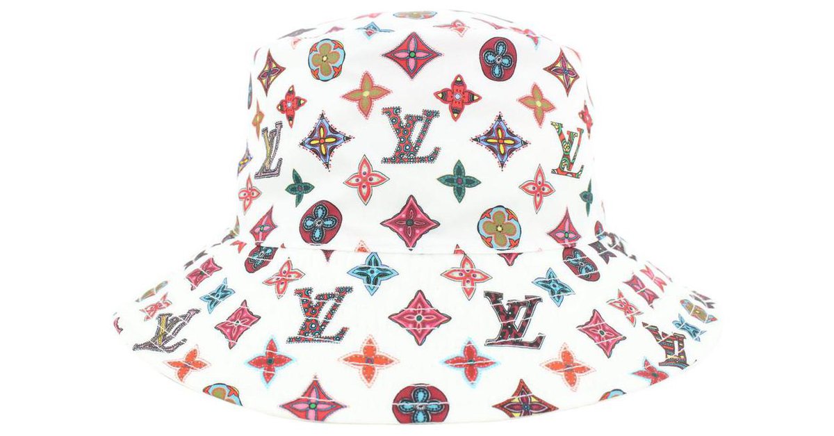 Louis Vuitton Sombrero de pescador reversible con monograma