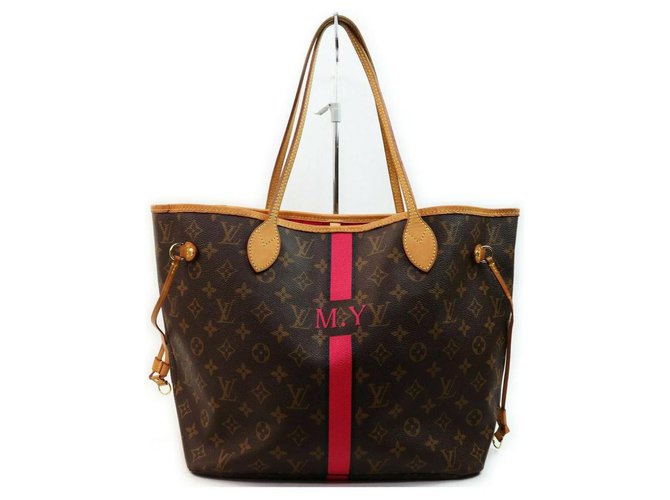 Louis Vuitton Mon Monogram Neverfull MM Tote Bag Leather ref