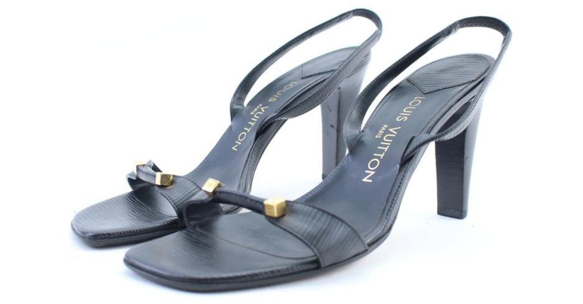 Louis Vuitton EPI Womens Heeled Sandals