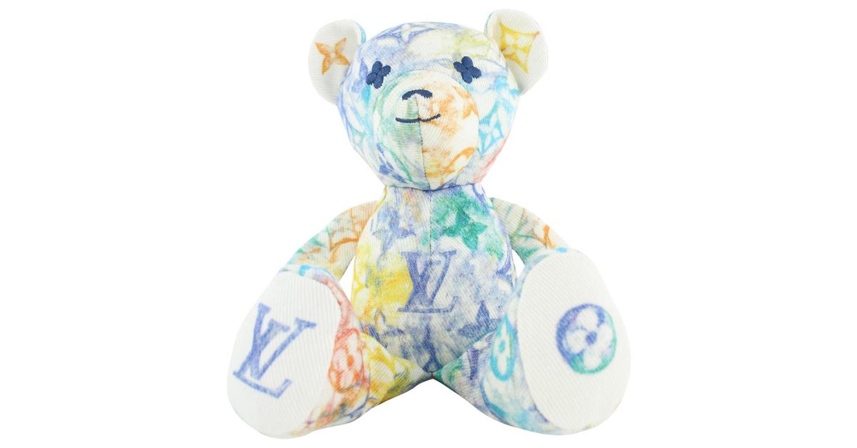 Authentic Louis Vuitton Doudou Louis Teddy Bear Multicolor GI0502 Box 2657C  new