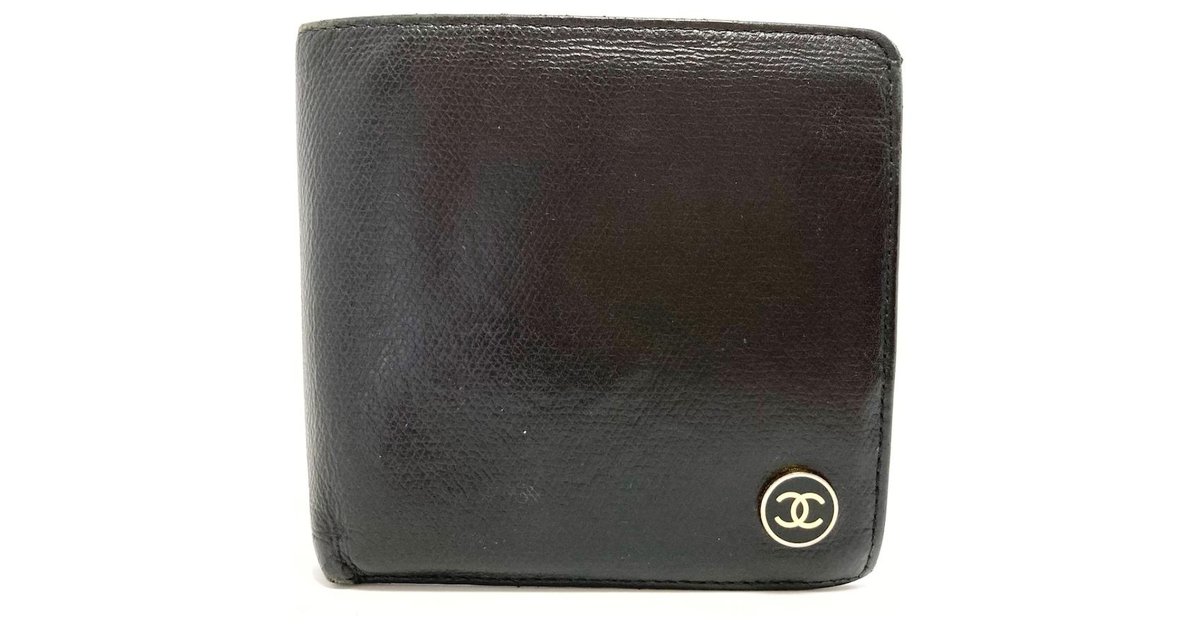 Chanel wallet Black Leather ref.307559