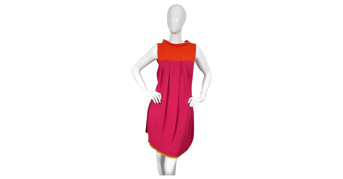 Louis Vuitton Dresses Multiple colors Wool Viscose ref.570502