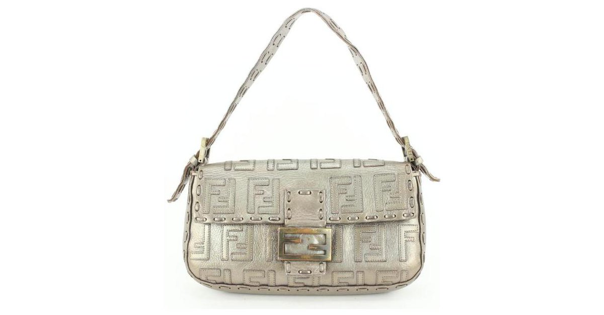 silver fendi baguette