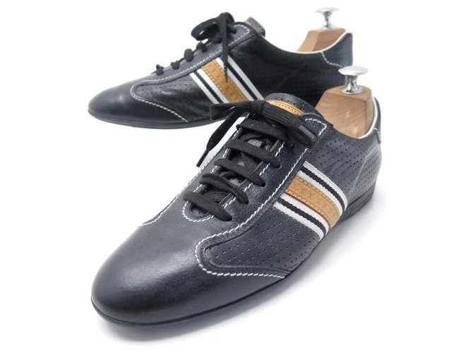 Louis Vuitton Louis Vuitton Sneakers Shoes 39 Black Leather Sneakers Leather Shoes Sneakers Leather Black Ref Joli Closet