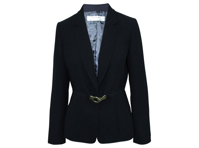 tahari black blazer