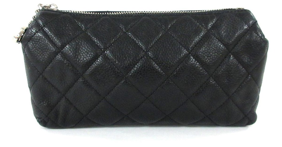 Chanel clutch bag Black Leather ref.313530 - Joli Closet